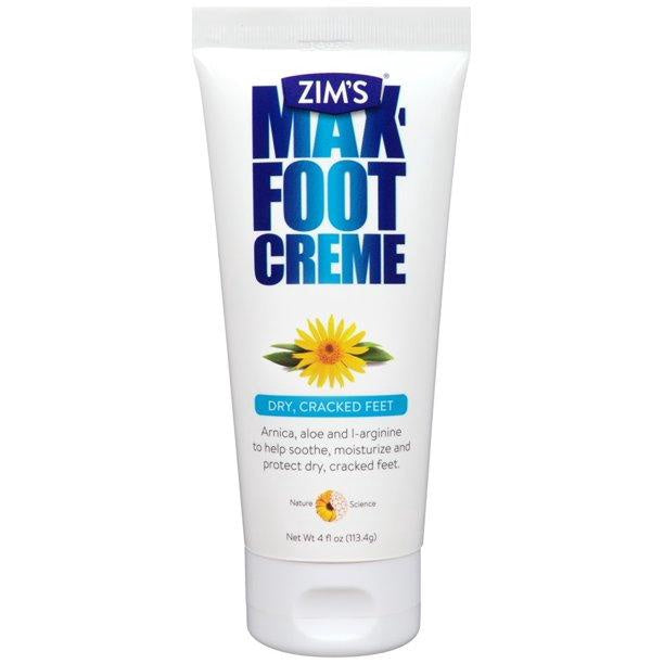 Zim's Brand Max Foot Creme, 4 Fl oz (113.4g)