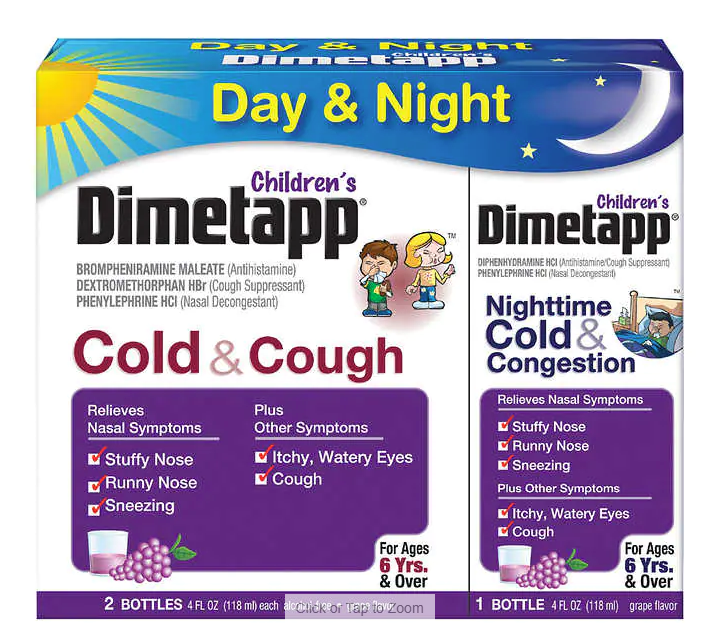 Children's Dimetapp Day & Night Cold Relief 354ml
