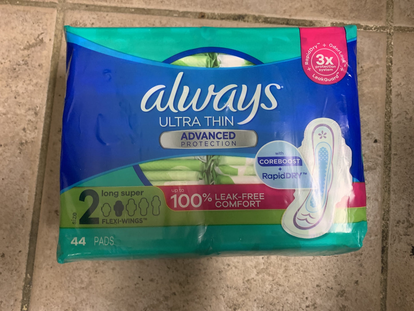Always - ultra Thin (Long Super , Size 2) 44 Pads