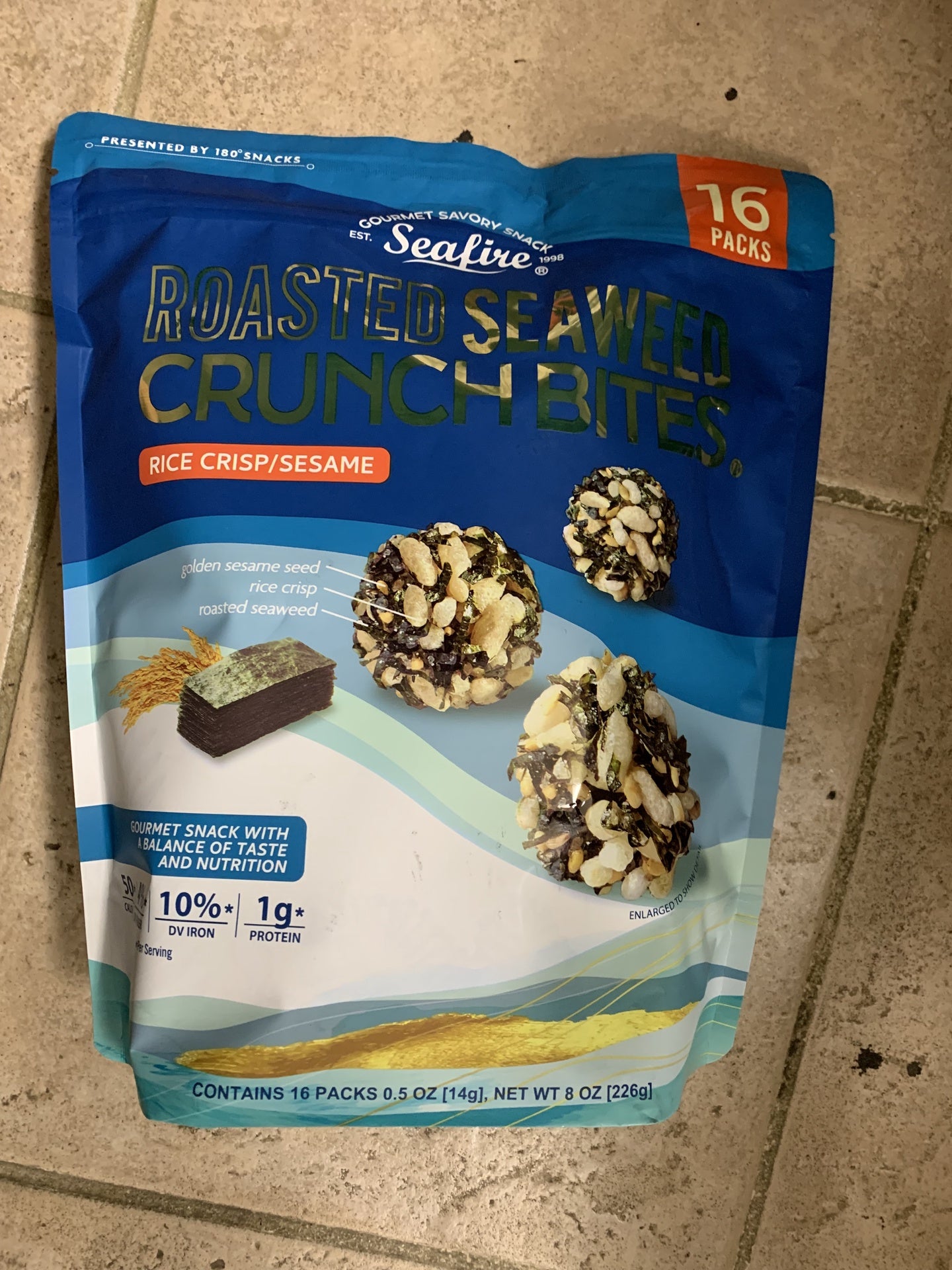 Seafire Roasted Seaweed Crunch Bites 16 packs