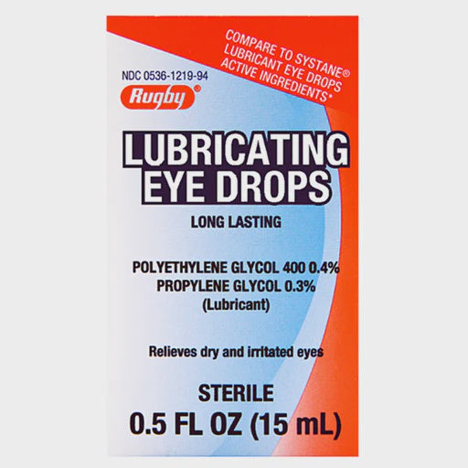 RUGBY LUBRICATING EYE DROPS LONG LASTING 15 ML