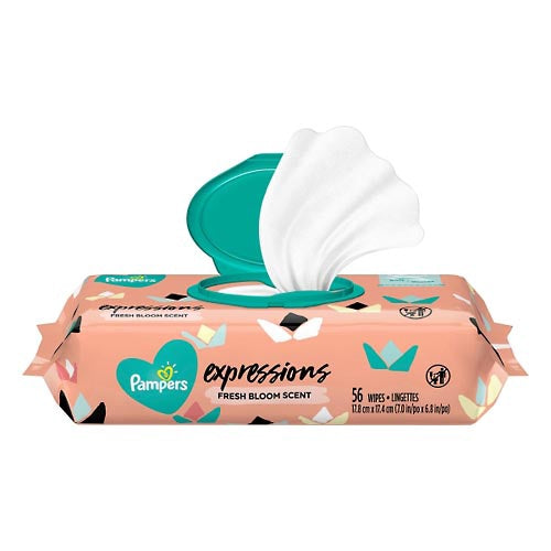 PAMPERS ULTRA EXPRESSIONS FRESH BLOOM SCENT 56CT