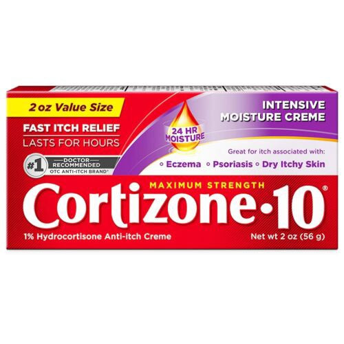 Cortizone-10 Maximum Strength Intensive Moisture Anti-Itch Cream 2 oz