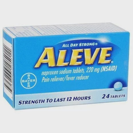 Aleve All Day Strong Naproxen Tablets, 220 mg, 12-Hour, 24 Ct