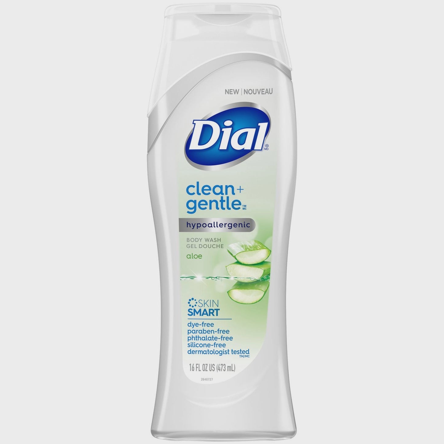 Dial Clean + Gentle Body Wash, Aloe, 473mL/16OZ
