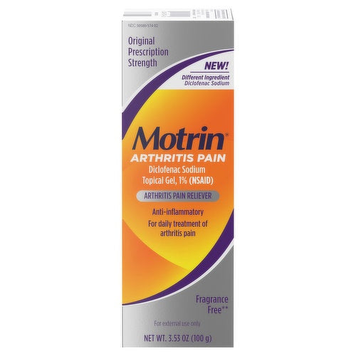 Motrin Arthritis Pain Reliever, Original Prescription Strength, 3.53 Ounce