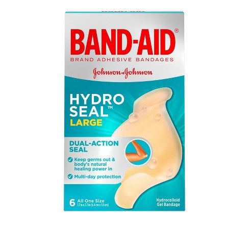 Band-aid Brand Hydro Seal Large All Purpose Adhesive Bandages- 6ct