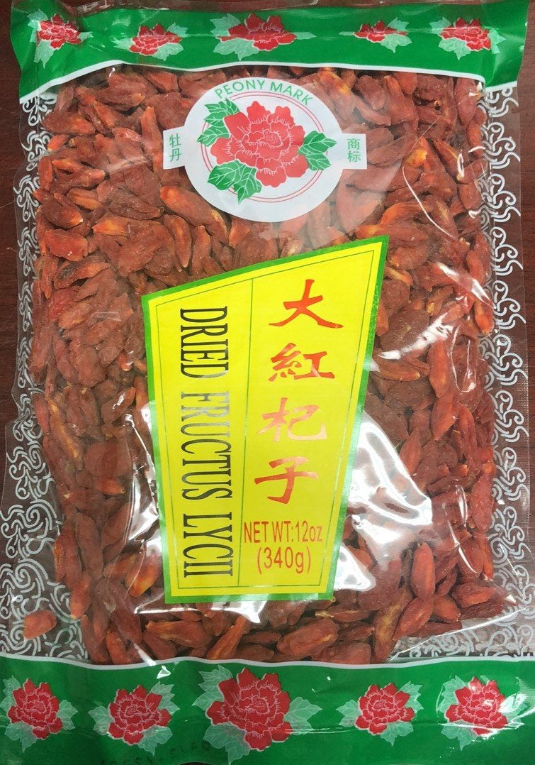 Peony Brand DRIED FRUCTUS LYCII 12 oz (340g)