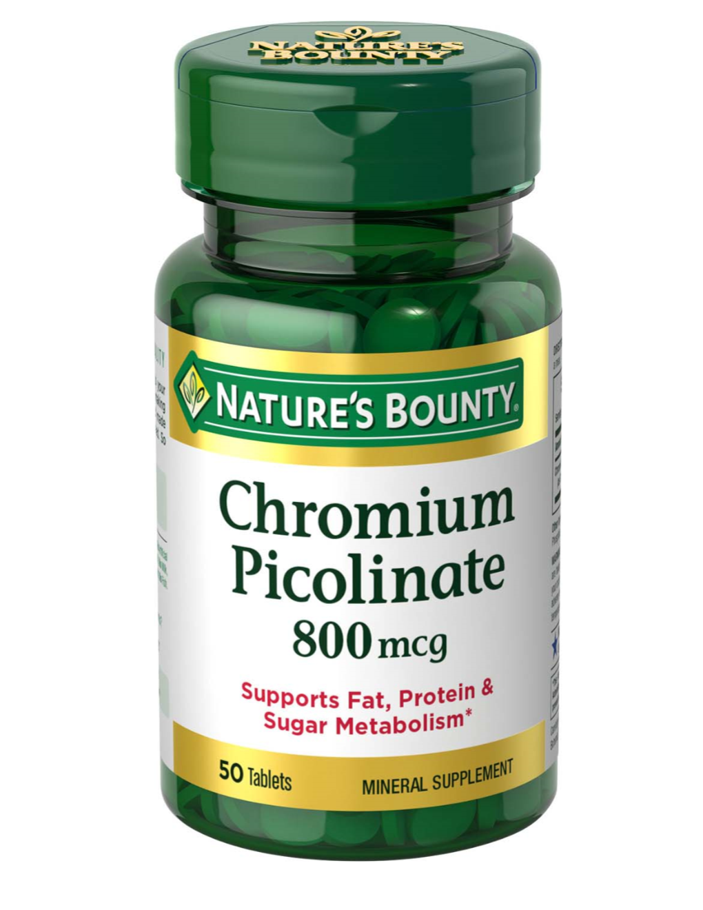 Nature's Bounty Mega Chromium Picolinate 800mcg 50 ct