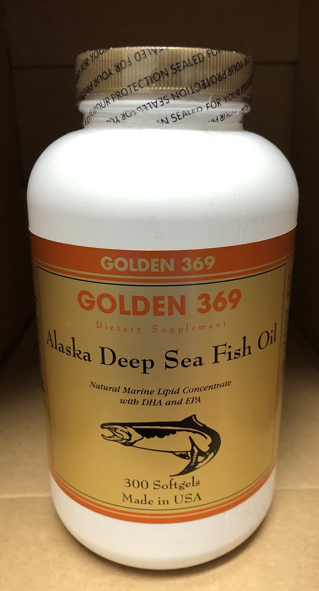 Golden 369 Brand Alaska Deep Sea Fish Oil 300 Softgels