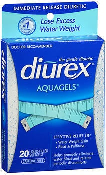 DIUREX AQUAGELS WATER PILLS 20 SOFTGELS