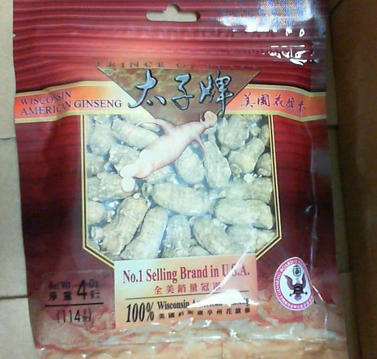 American Wisconsin Ginseng, 4 oz (114g) Prince Of Peace Brand