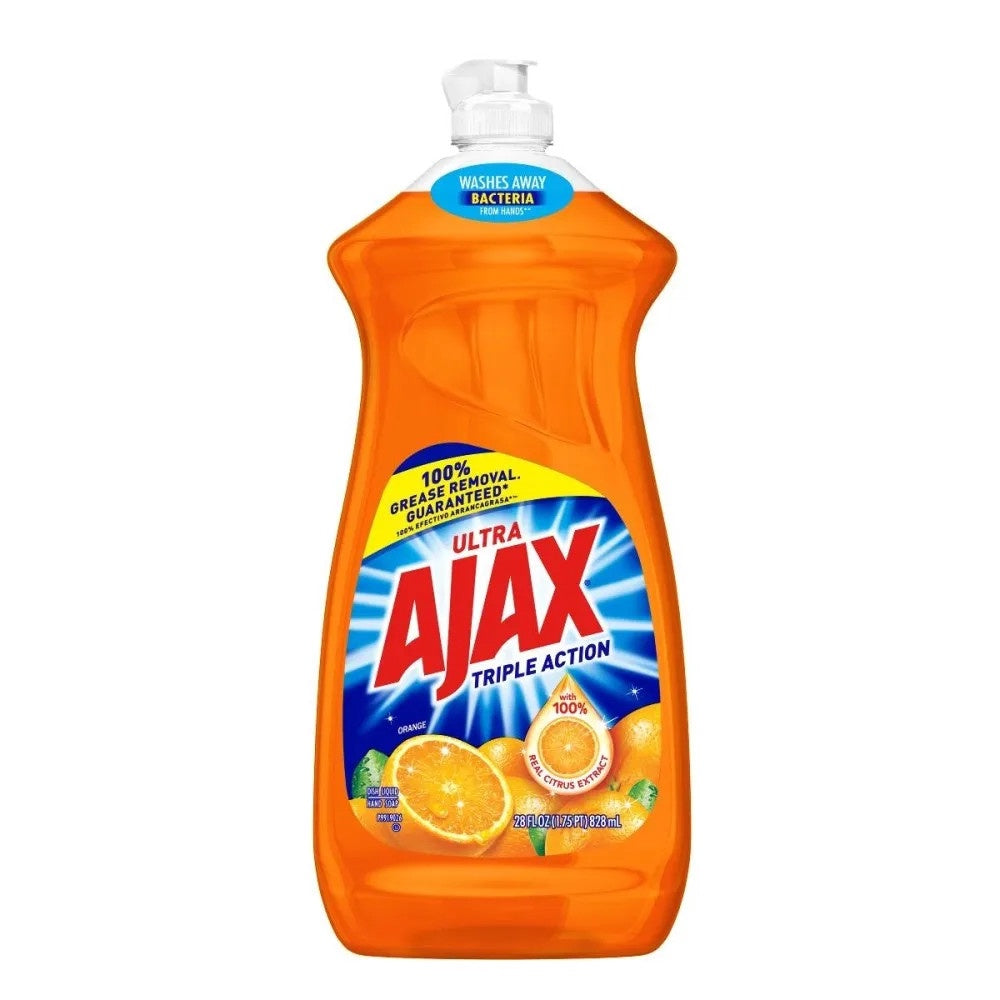 AJAX ULTRA DISH LIQUID ORANGE 28FL