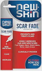 NEW-SKIN Scar Fade Silicone Gel Treatment for New and Old Scars, 0.53 Ounce