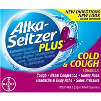 Alka-Seltzer Plus Cold & Cough Liquid Gels - 10 ct