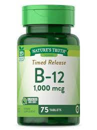 NATURE'S TRUTH VITAMIN B-12 1000MCG 75CAPS
