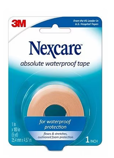 Nexcare Tape Absolute Waterproof 1 in. x 5 yd.