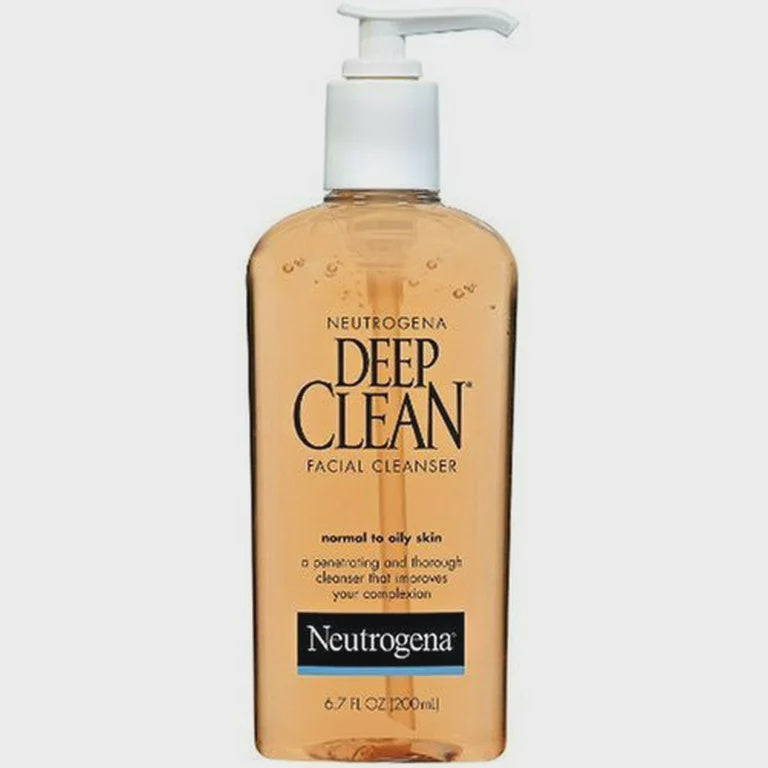Neutrogena Deep Clean Facial Cleanser, For Normal to Oily Skin 6.7 fl oz