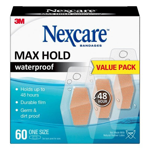 Nexcare Max Hold Waterproof Assorted Bandages - 15ct