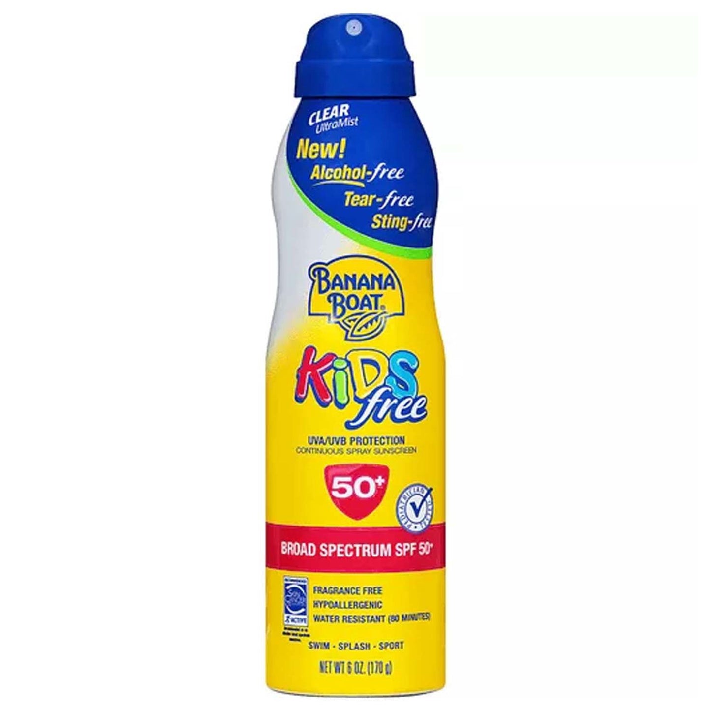 Banana Boat Kids Free Clear Spray Sunscreen SPF 50+ - 6 oz