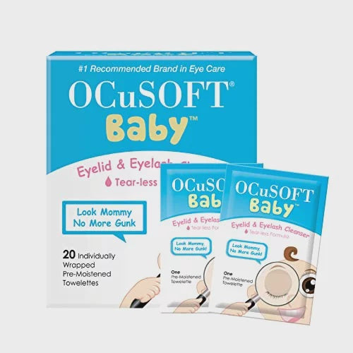 Ocusoft Baby Eyelid and Eyelash Cleanser Pre-Moistened Towelettes - 20 Ea