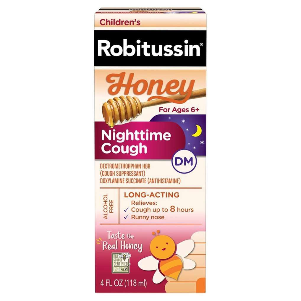 ROBITUSSIN HONEY CHILDREN'S NIGHTTIME COUGH LIQUID 4 OZ