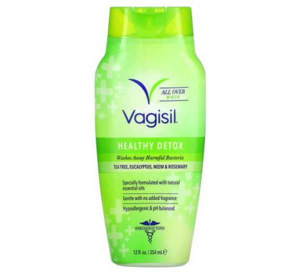 VAGISIL HEALTHY DETOX ALL OVER WASH LIQUID 12 OZ