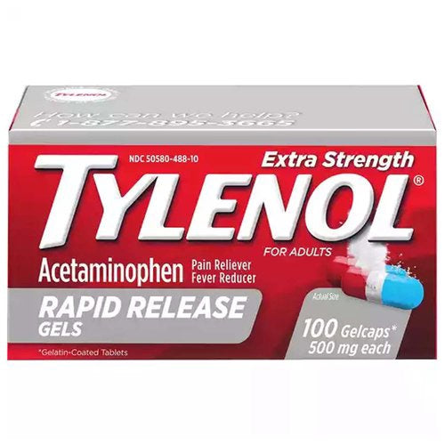 TYLENOL EXTRA STRENGTH 100 GELCAPS