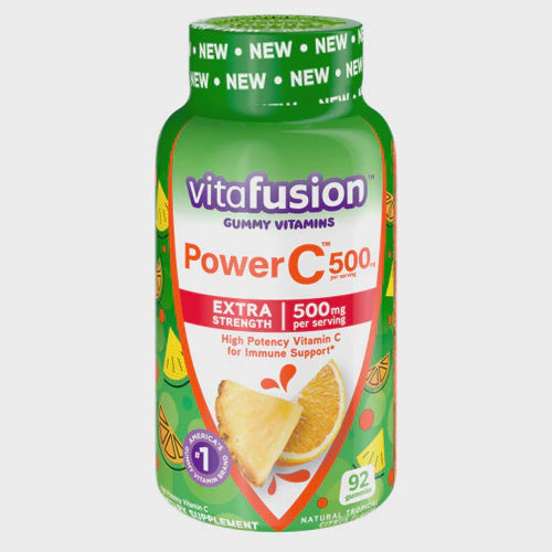 Vitafusion Power C™ Extra Strength Adult Gummies Natural Tropical Citrus -- 500 mg - 92 Gummies