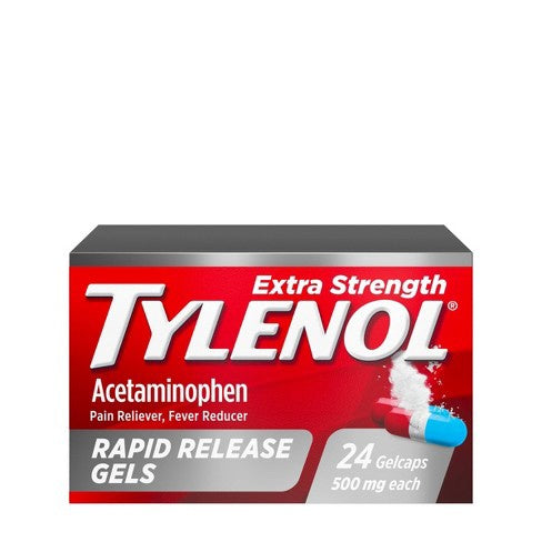Tylenol Extra Strength Rapid Release Gelcaps 24 Caps