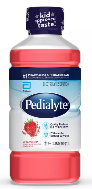 Pedialyte Electrolyte Solution -Strawberry - 33.8 fl oz