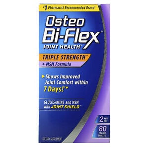 OSTEO BI-FLEX JOINT HEALTH TRIPLE STRENGTH & MSM FORMULA TABLETS 80 CT