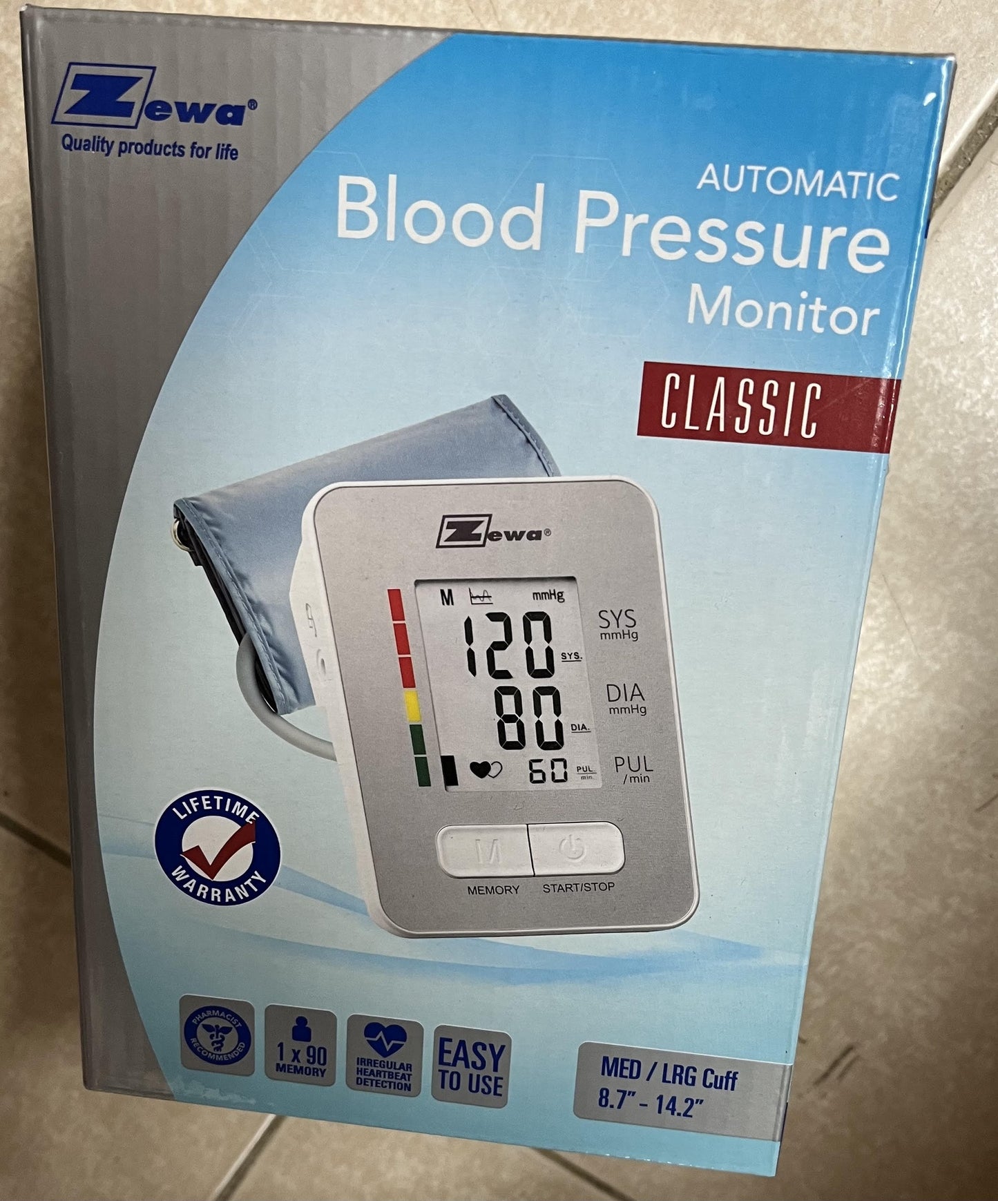 Zewa AUTOMATIC Blood Pressure Monitor CLASSIC