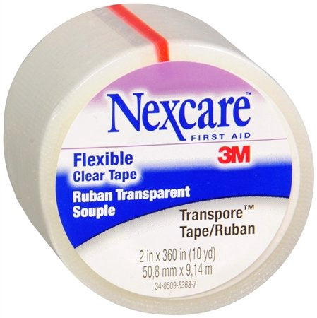 Nexcare Transpore Flexible Clear Tape 2 Inches X 10 Yards 10 Yards