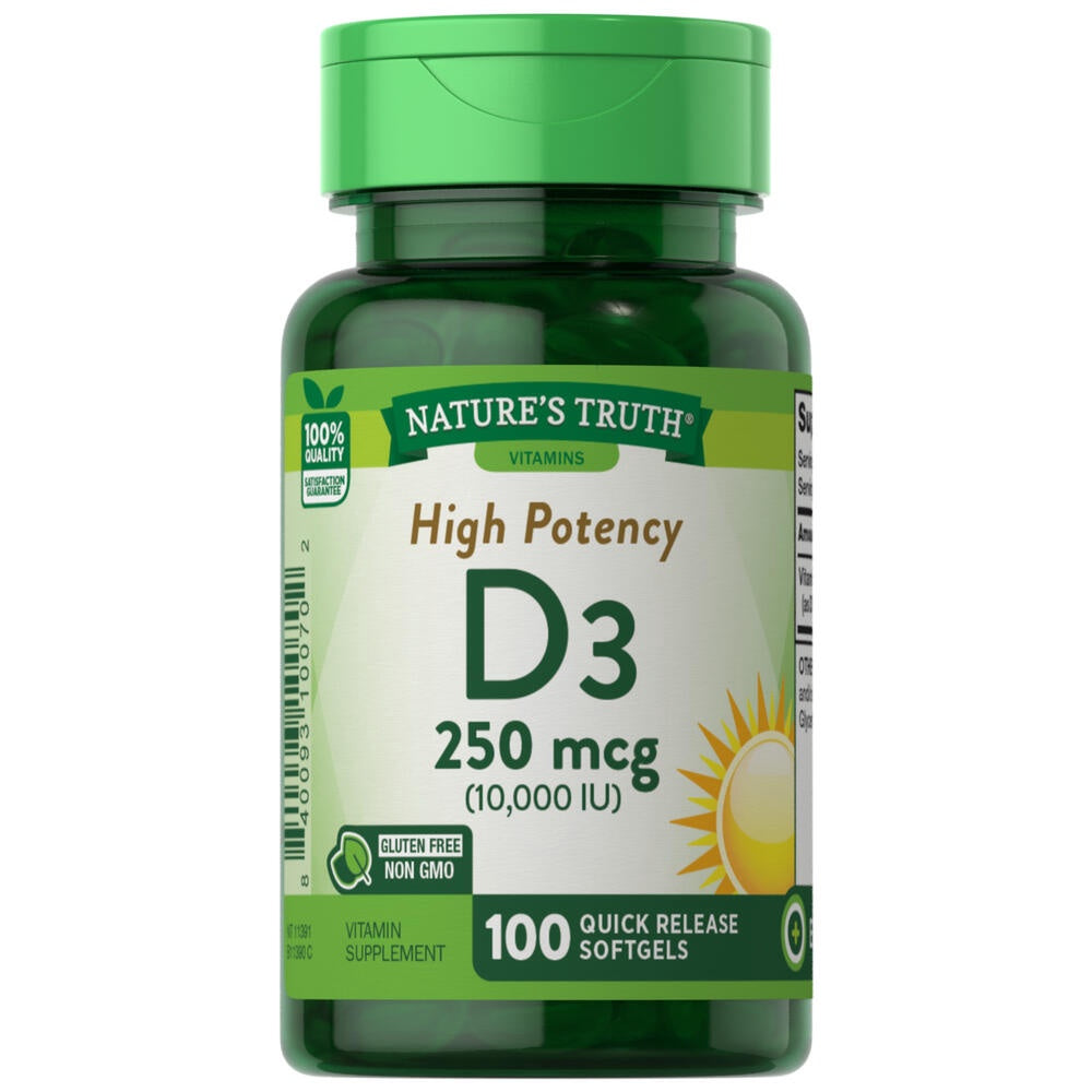 Nature's Truth® 250 mcg High Potency D3 Softgels - 100 ct