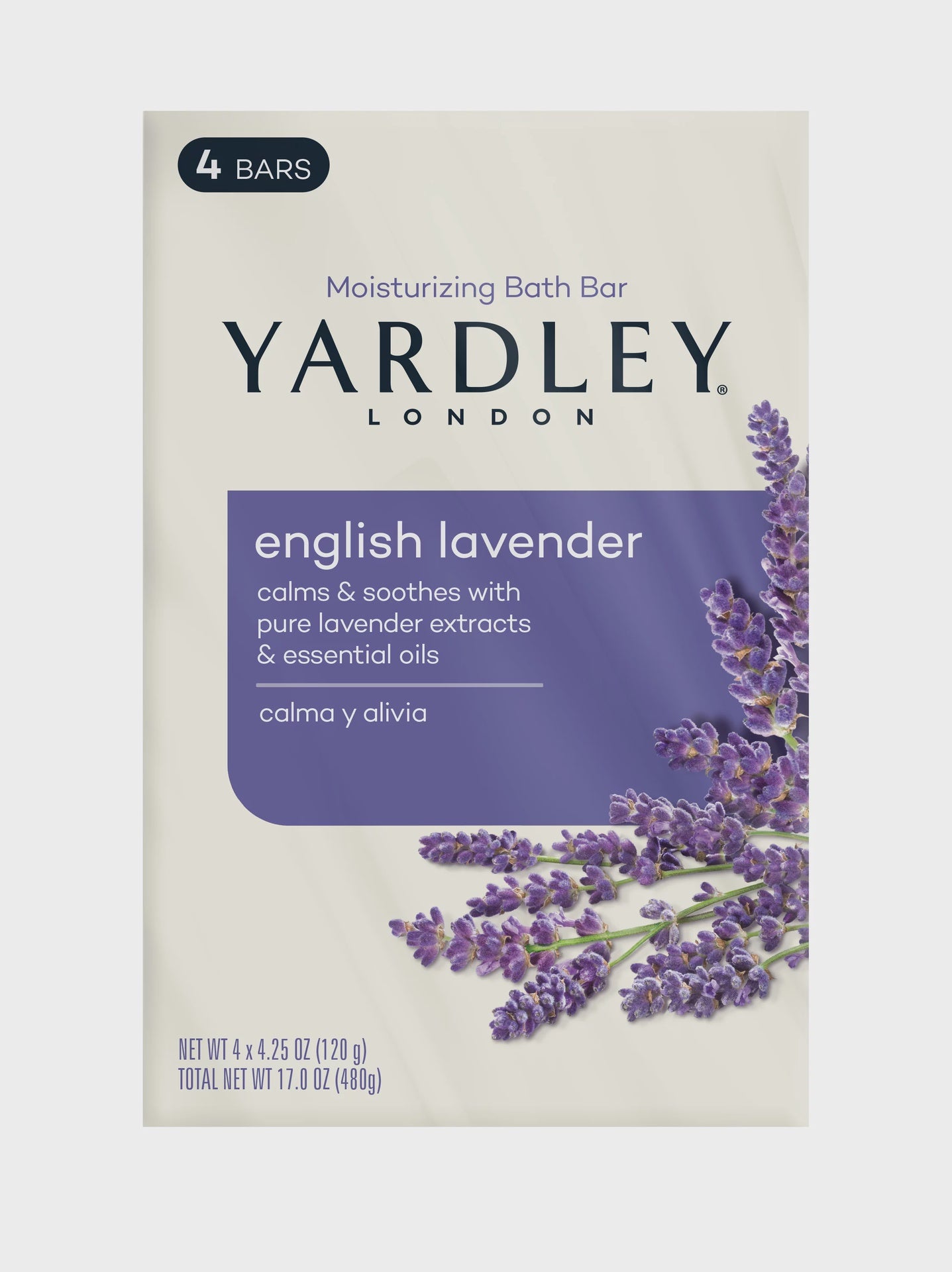 YARDLEY BAR SOAP ENGLISH LAVENDER 4 OZ 4 PACK