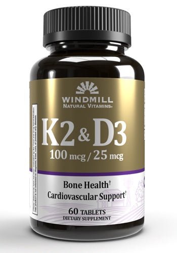 WINDMILL VITAMIN K WITH VITAMIN D-3 TABLETS 60 CT