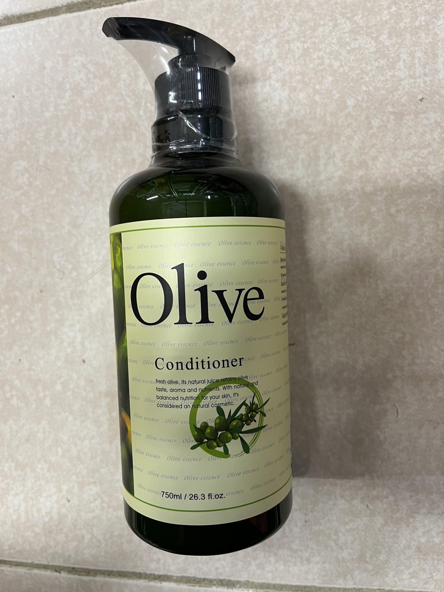 韩国威倩750ml一分钟焗油亮泽护发乳Olive Conditioner