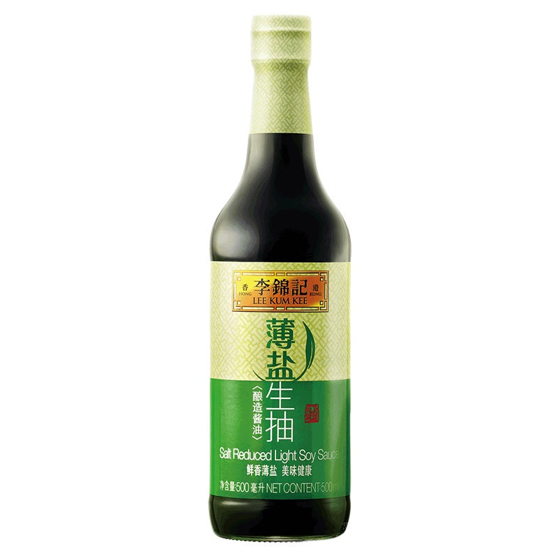 李錦記薄鹽生抽LEE KUM KEE Brand LESS SODIUM SOY SAUCE 16.9 Fl oz (500 mL)