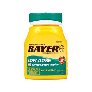 Bayer Aspirin Low Dose 81mg Easy Open Caplets 300 ct