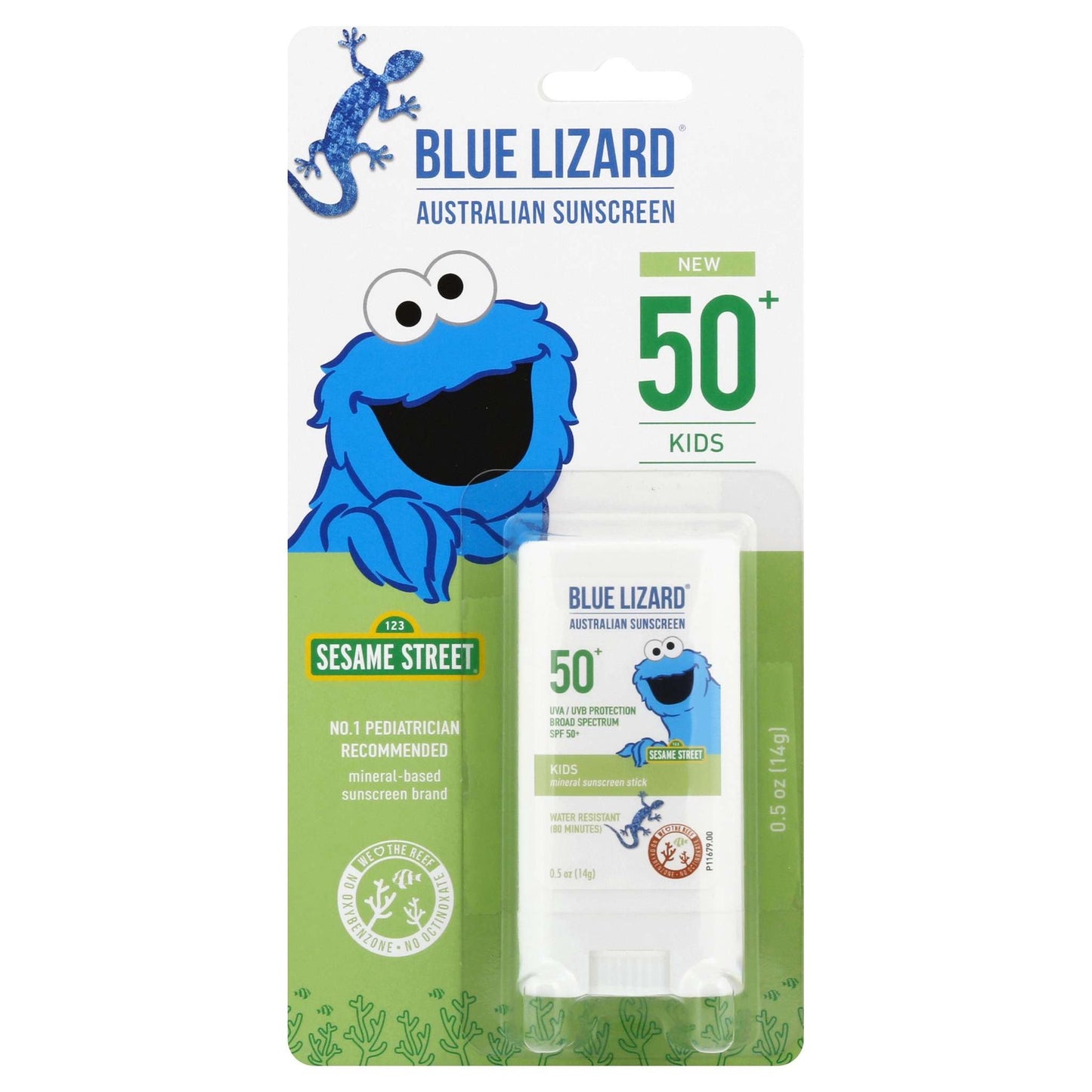 BLUE LIZARD AUSTRALIAN SUNSCREEN KID'S SPF50+ STICK 0.5 OZ