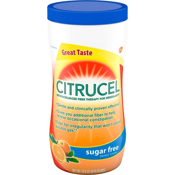 CITRUCEL POWDER SUGAR FREE ORANGE POWDER 16.9 OZ