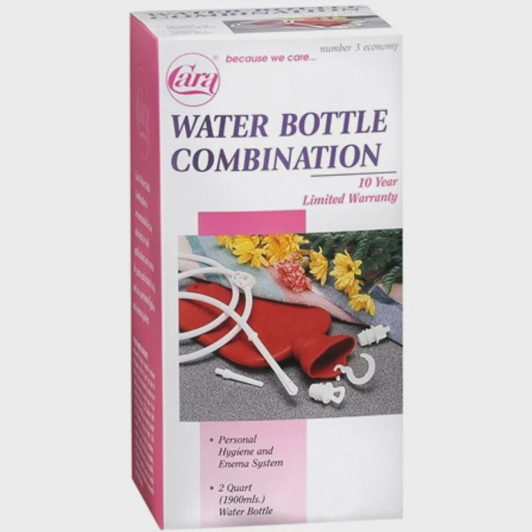Cara Water Bottle Combination Number 3 Economy, For Personal Hygiene & Enema System, 1ct