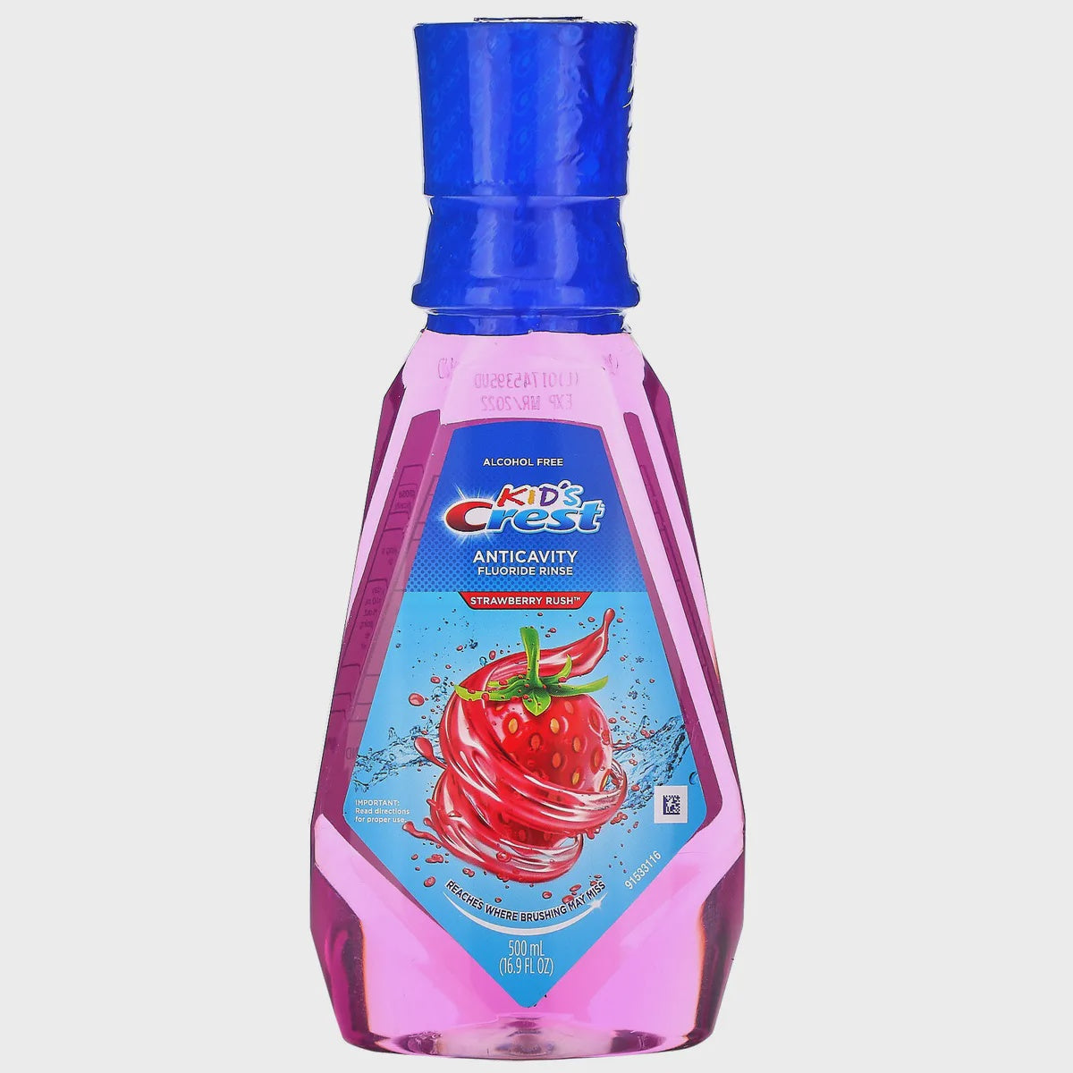 Crest Rinse Anti-Cavity Fluoride Strawberry 16.9 Ounce