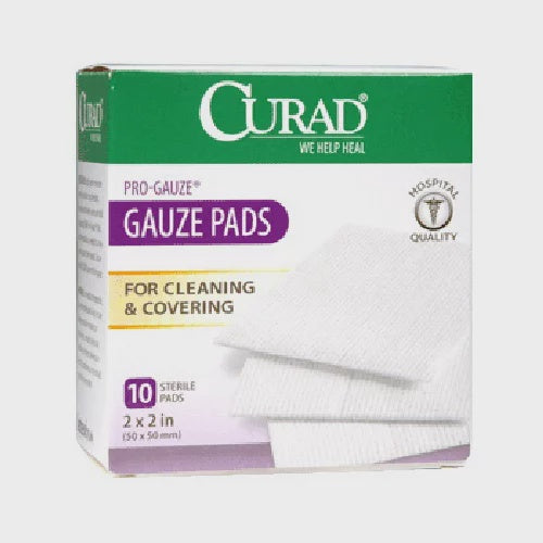 Curad Pro Gauze Pads, 2 X 2 Inches - 10 Ea
