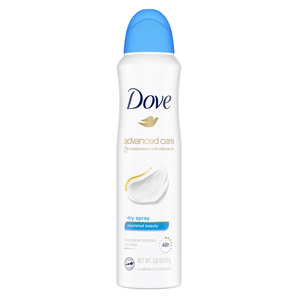DOVE ANTIPERSPIRANT & DEODORANT DRY SPRAY NOURISHED BEAUTY 3.8 OZ