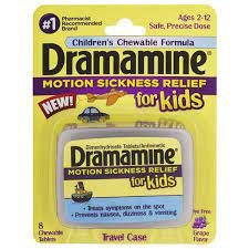 Dramamine Motion Sickness Relief For Kids Grape - 8 CT