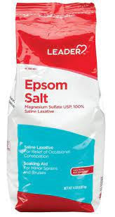 Leader Epsom Salt Magnesium Sulfate 4 LB