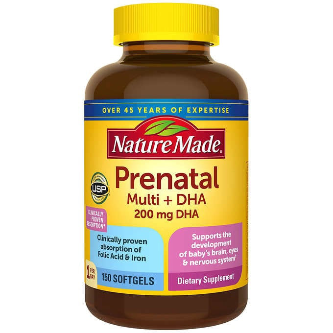 Nature Made Prenatal Multi + DHA, 150 Softgels