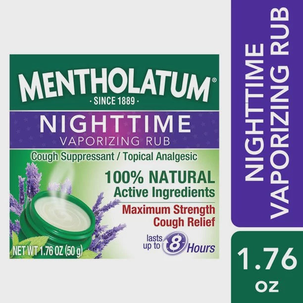 Mentholatum Nighttime Vapor Rub 1.76 oz. OINTMENT